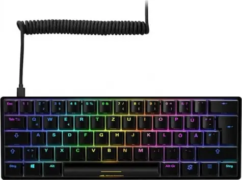 Sharkoon SKILLER SGK50 S4 černá / herní klávesnice / mechanická / drátová / RGB / Kailh Brown spinač / DE