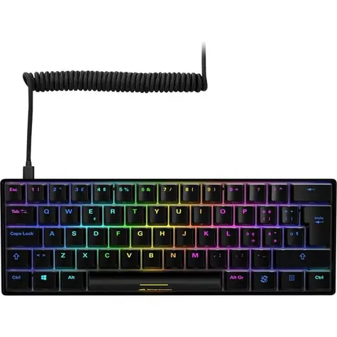 Sharkoon SKILLER SGK50 S4 černá / herní klávesnice / mechanická / drátová / RGB / Kailh Red spinač / IT
