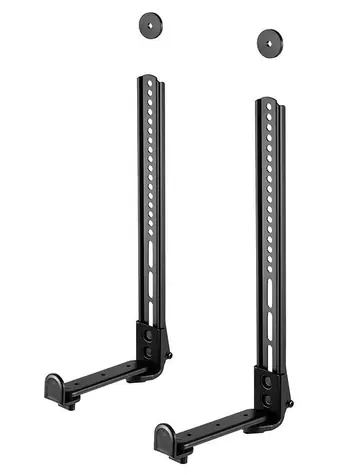 Neomounts AWL29-650BL1 černá / Vertikální držák na soundbar / hloubka 7.7-21.5 cm / Nosnost 15kg