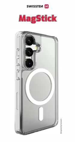 SWISSTEN CLEAR JELLY MagStick Pouzdro pro SAMSUNG S721B GALAXY S24 FE 5G transparentní