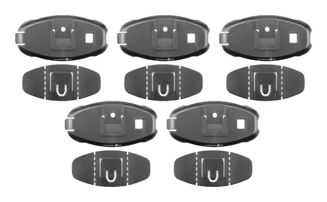 Interphone Sada 5 ks náhradních nalepovacích základen pro interkomy Active a Connect