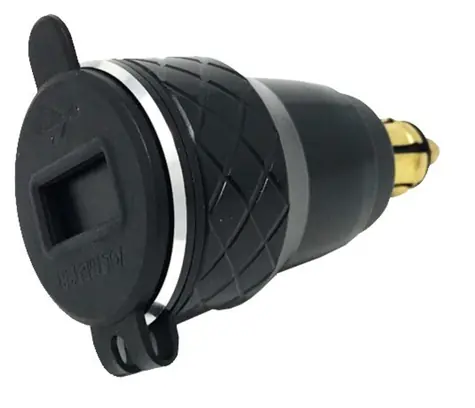 Interphone DIN adaptér s 2 x USB výstupem pro motocykly max. 4.2 A černý
