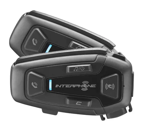 Interphone Bluetooth headset pro uzavřené a otevřené přilby U-COM8R Twin Pack