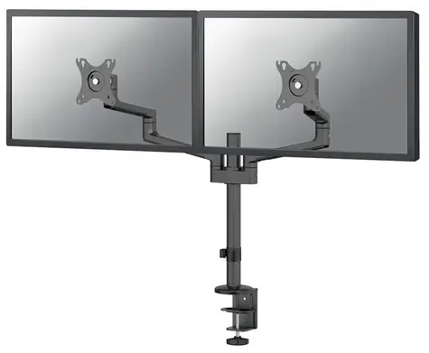 Neomounts TIS DS60-425BL2 černá / stolní držák pro 2 monitory  / velikost 17-27