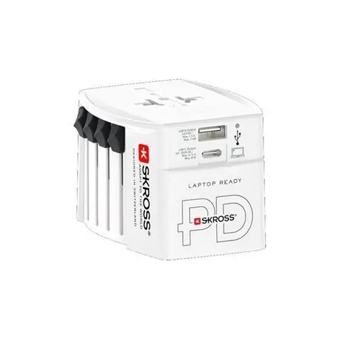 SKROSS MUV USB AC65PD / univerzální cestovní adaptér / 65W / USB A+C 