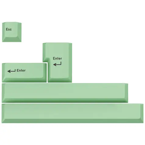 GMK Přídavný Kit zelená / ABS-Keycaps / Double-Shot / pro ISO & ANSI