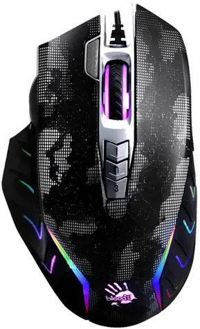 A4tech BLOODY J95S Activated černá / herní myš / 8000DPI / RGB / USB-A / 7 tlačítek / kabel 1.8m