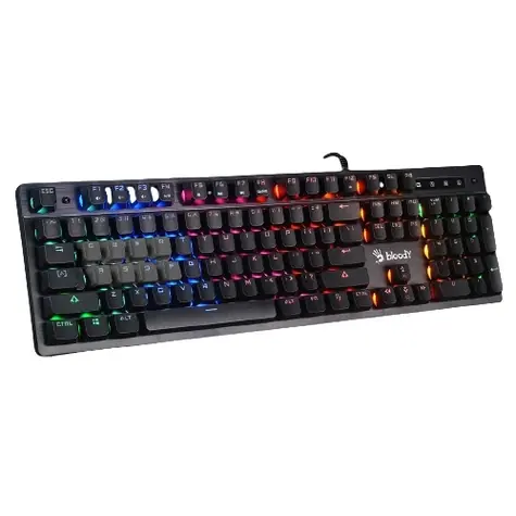A4tech BLOODY B500N černá / Herní klávesnice / RGB / CZ layout / USB-A / 1.8 m