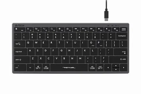 A4tech FBX51 šedá / Nízkoprofilová klávesnice / CZ layout / USB-A