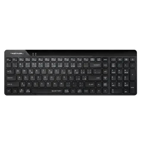 A4tech FStyler FBK23 AS černá / Bezdrátová klávesnice / CZ layout / Bluetooth / 2.4GHz USB-A Nano přijímač 