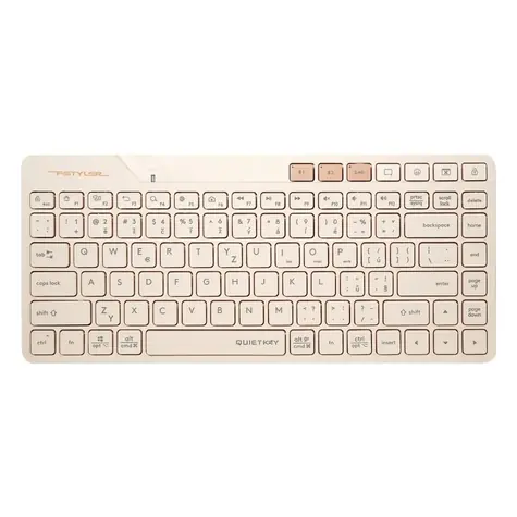 A4tech FStyler FBK26C AS béžová / Bezdrátová klávesnice / CZ layout / Bluetooth / 2.4GHz USB-A Nano přijímač 