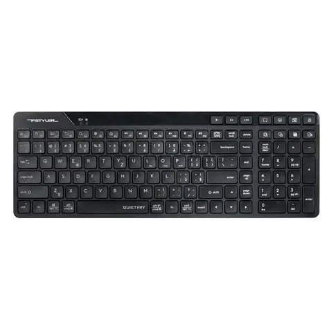 A4tech FStyler FBK27C AS černá / Bezdrátová klávesnice / CZ layout / Bluetooth / 2.4GHz USB-A Nano přijímač 