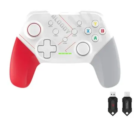 A4tech Bloody GPW50 bílá / Gamepad / PS3 / PC / Android / 2.4GHz / USB-C