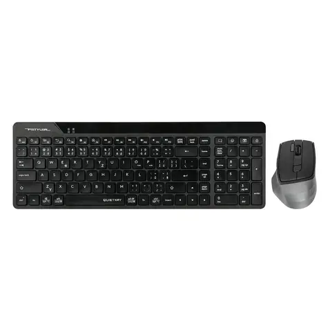 A4tech FG2400 Air2 černá / set bezdrátová klávesnice + myši / CZ layout / USB nano přijímač 2.4GHz