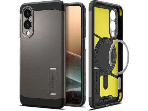 Spigen Tough Armor MagSafe ochranný kryt pro Samsung Galaxy S25 Edge gunmetal