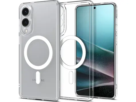Spigen Ultra Hybrid MagSafe ochranný kryt pro Samsung Galaxy S25 Edge clear white