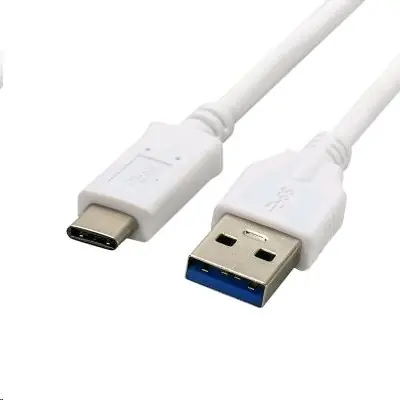 C-TECH USB-C kabel 2 m bílá / USB 2.0 A (M) - USB-C (M)