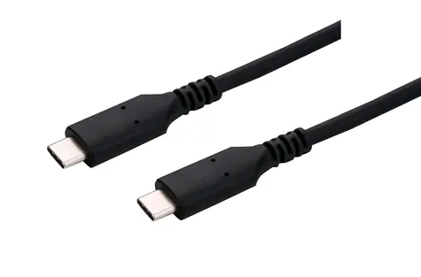 C-TECH USB-C kabel 1 m černá / USB-C (M) - USB-C (M)