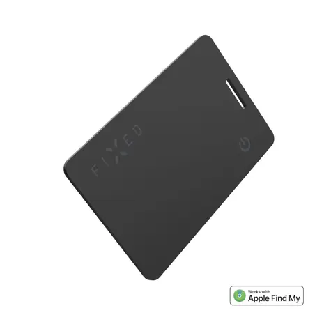 FIXED Smart tracker Tag Card 2 s podporou Find My bezdrátové nabíjení černý