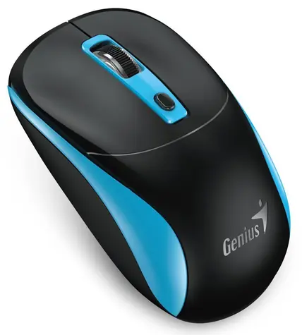 Genius NX-7123 černo-modrá / Optická bezdrátová myš / 1200 dpi / Copilot / 4 tlačítka