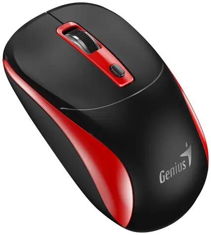 Genius NX-7123 černo-červená / Optická bezdrátová myš / 1200 dpi / Copilot / 4 tlačítka