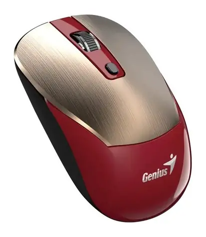 Genius NX-7125 zlato-červená / Optická bezdrátová myš / 1200 dpi / Copilot / 4 tlačítka