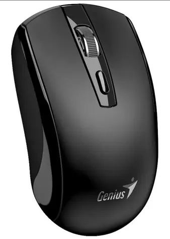 Genius ECO-8150 černá / Optická bezdrátová myš / 1200 dpi / Copilot / 4 tlačítka / dobíjecí