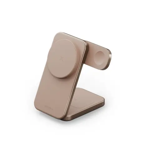 Energea MagTrio Plus bezdrátová nabíječka zlatá / pro iPhone & Apple Watch & AirPods 