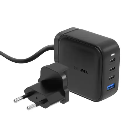 Energea TravelHub GAN100 síťový adaptér černá / 100W / 3x USB-C & 1x USB-A
