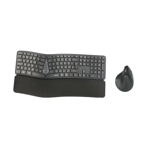 Rapoo 8810ME Multi-mode šedá / bezdrátová sada klávesnice a myši / 2.4GHz / BT 5.0 / CZ-SK verze