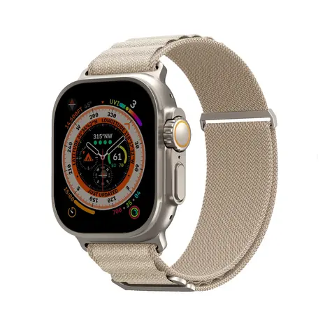 SKINARMA KOBU řemínek pro Apple Watch Ultra 49 mm & Apple Watch 45/44/42 mm béžová