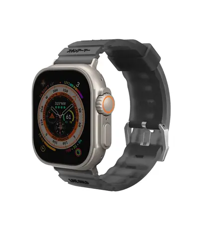 SKINARMA SHOKKU řemínek pro Apple Watch Ultra 49 mm & Apple Watch 45/44/42 mm šedá