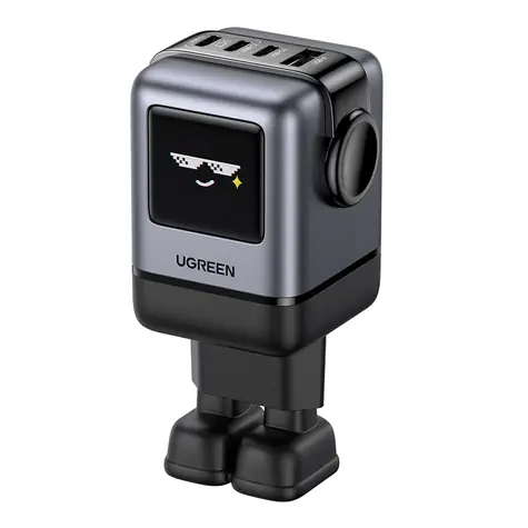UGREEN 45515B Nexode RG nabíječka šedá / 3x USB-C / 1x USB-A / 100W GaN