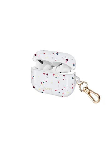 UNIQ COEHL TERRAZZO ochranné pouzdro pro AirPods Pro bílá