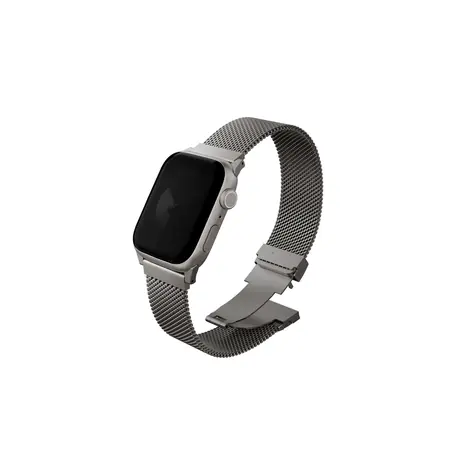 UNIQ DANTE PRO řemínek pro Apple Watch 49 & 46 & 45 & 44 mm - TITANIUM SLIVER (stříbrná)