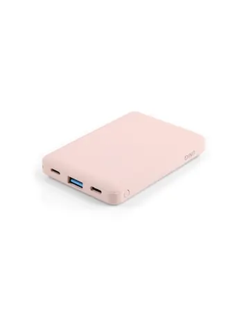 Uniq Fuele Mini Power Banka 8000mAh růžová / výstup USB-C & USB-A / vstup microUSB / 18W