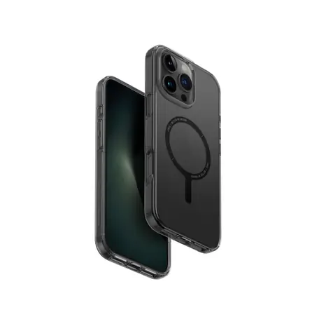 UNIQ Clario MagClick ochranný kryt na Apple iPhone 16 Pro Max šedá