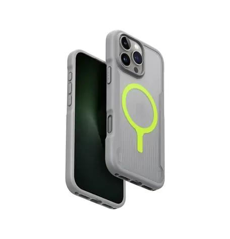 UNIQ Combat Active MagClick ochranný kryt na Apple iPhone 16 Pro Max šedá