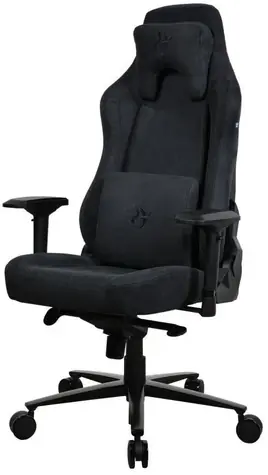 AROZZI VERNAZZA Supersoft Fabric Black / Herní židle / černá / látkové čalounění / nosnost 145kg