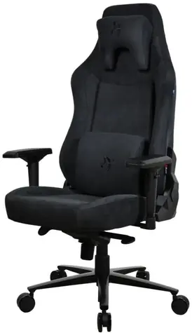 AROZZI VERNAZZA XL Supersoft Pure Black / Herní židle / látkové čalounění / černá / nosnost 170kg