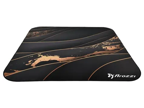AROZZI Zona Quattro Black Gold / ochranná podložka na podlahu / 116 x 116 cm / černozlatý design