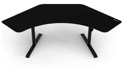 AROZZI  ARENA ANGELO Pure Black / Herní stůl / rohový / černý / D:225cm / Š:102cm / V:71cm-81cm