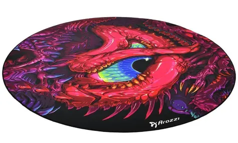 AROZZI Zona Floorpad Crawling Chaos / ochranná podložka na podlahu / kulatá 121 cm průměr / dračí design