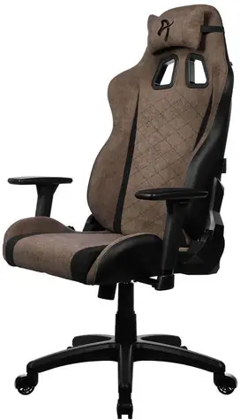 AROZZI AVANTI Soft Fabric Brown / Herní židle / látkové čalounění / hnědá / nosnost 120kg