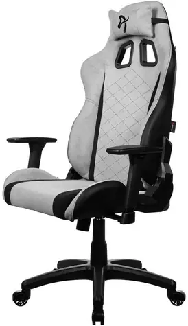 AROZZI AVANTI Soft Fabric Light Grey / Herní židle / látkové čalounění / světle šedá / nosnost 120kg