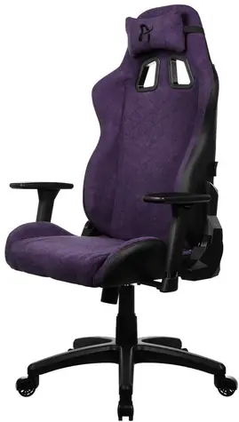 AROZZI AVANTI Soft Fabric Pure Purple / Herní židle / látkové čalounění / fialová / nosnost 120kg