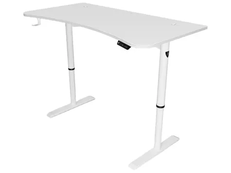 AROZZI ARENA MOTO WHITE / Herní stůl / motorizovaný / bílý / D:160cm / Š:82cm / V:72-118cm