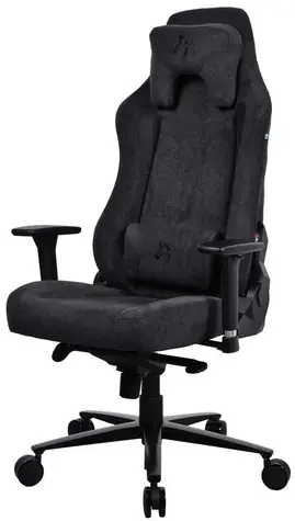 AROZZI VERNAZZA Soft Fabric Pure Black / Herní židle / povrch Elastron / kůže a látka / černá / nosnost 145kg