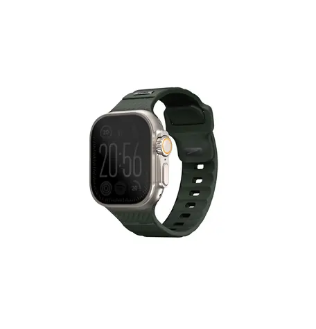 UNIQ Stride FKM řemínek pro Apple Watch 49 & 46 & 45 & 44 mm - MOSS GREEN (zelená)