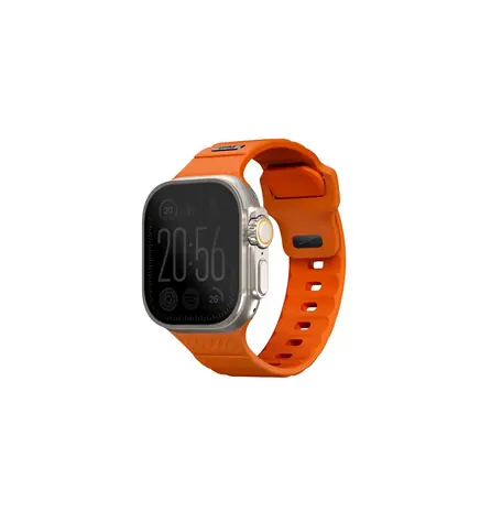 UNIQ Stride FKM řemínek pro Apple Watch 49 & 46 & 45 & 44 mm - VOLT ORANGE (oranžová)